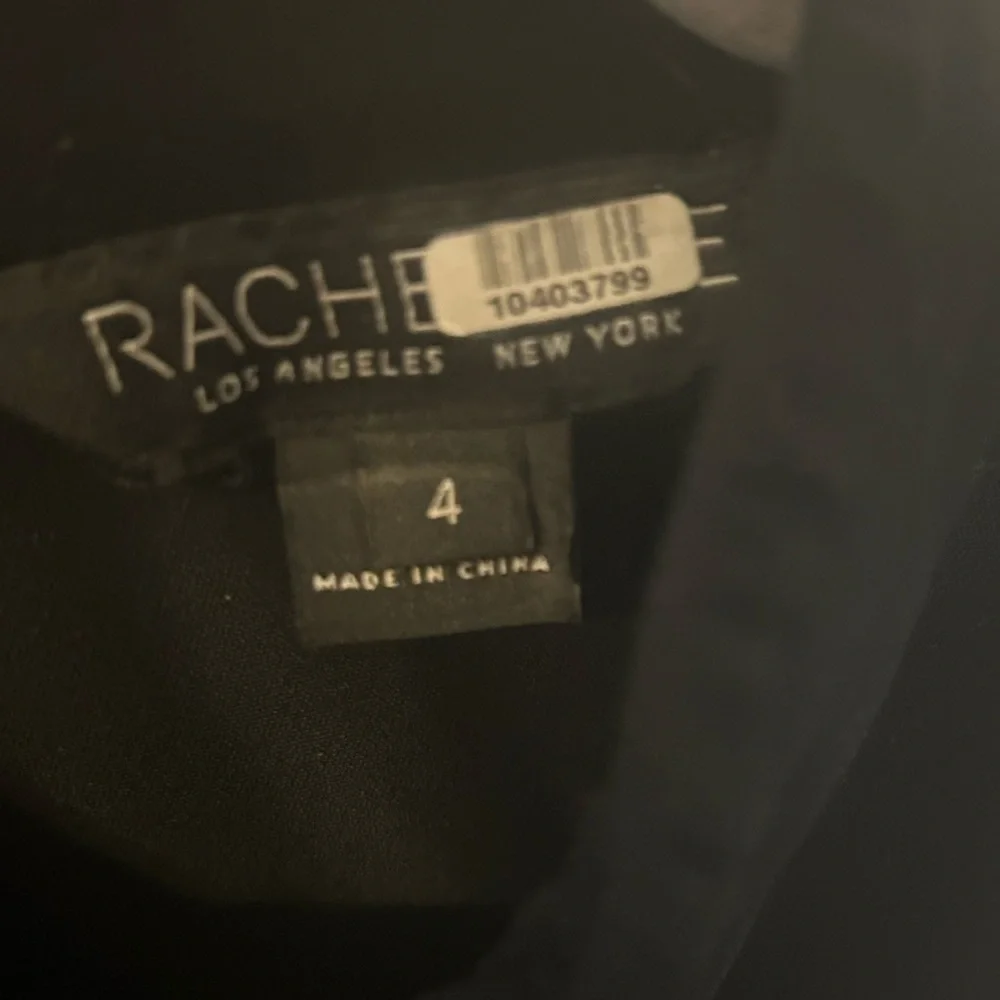🍀 3 for $25 Rachel Zoe Black Mini Dress w/Pleated Plaid Skirt Size 4 Keyhole